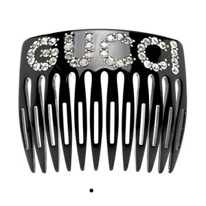 Gucci Black Rhinestone Hair Comb